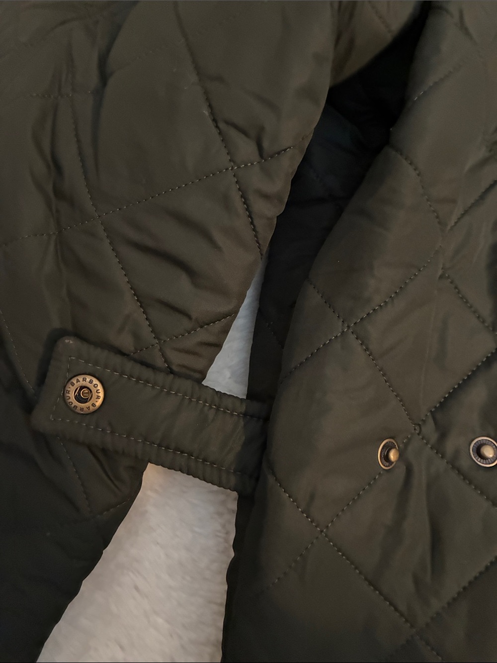 Barbour Dark Green Quilted Lightweight Jacket - Picture 11 of 16